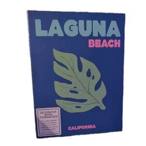Laguna Beach California Decorative Book Storage Box